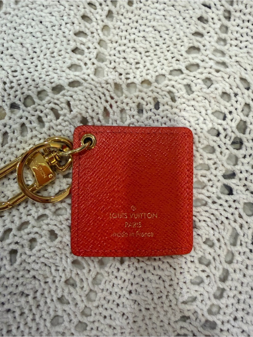 Louis Vuitton Monogram Illustre Bag Trunks Groom Charm Key Holder Orange - Picture 2 of 5